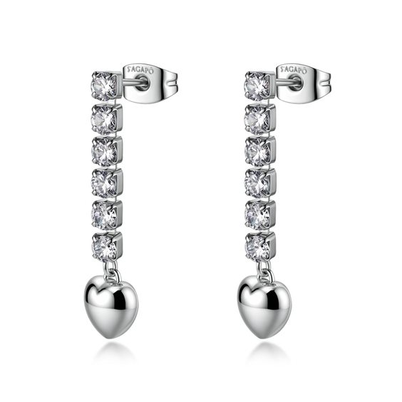 Boucles d'oreilles Sagapo Femme Aurora in Acier SAR87 - SAR87